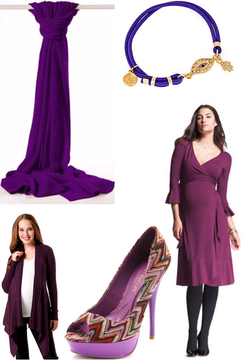 Purple Maternity Clothes and Accessories